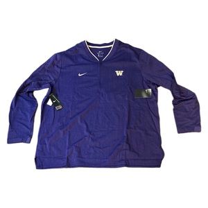 Washington Huskies Nike 1/4 Zip Coaches Jacket